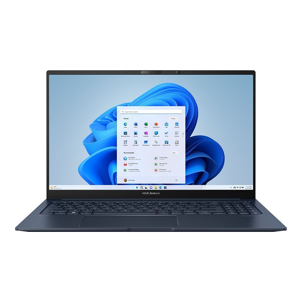 Ноутбук ASUS Zenbook 15 UM3504DA-BN285 IPS FHD (1920x1080) 90NB1161-M00B50  Premium partner, синий купить по низкой цене: отзывы, фото, характеристики  в интернет-магазине Ozon (1499914477)