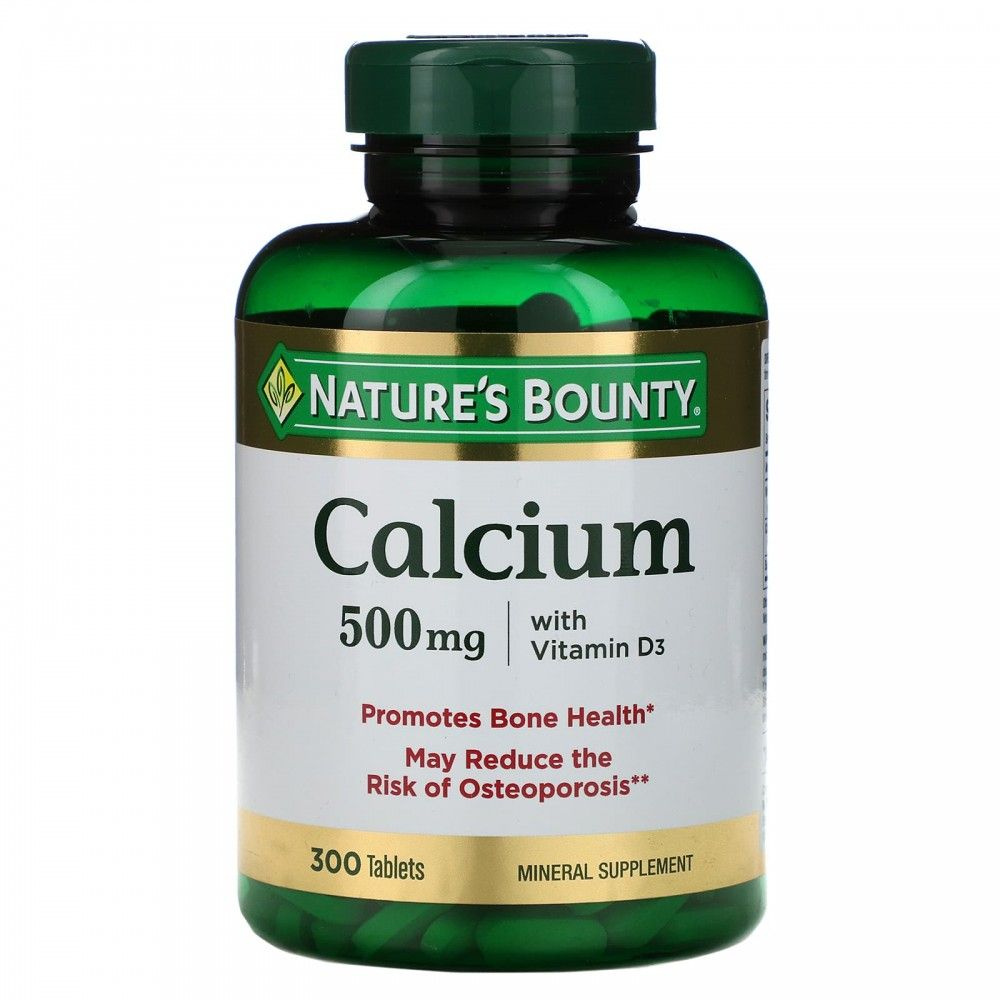 Nature's Bounty, Кальций с витамином D3, 300 таблеток -  с .