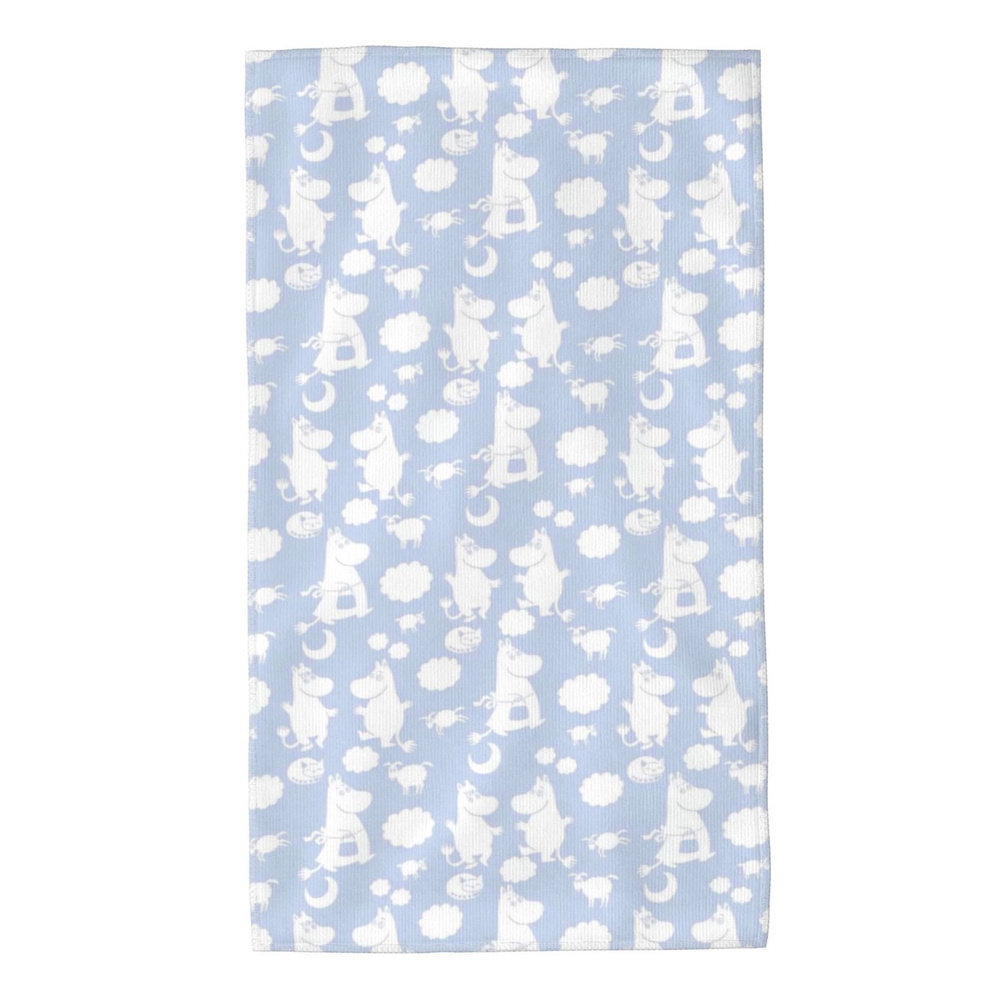 Moomin Полотенце для лица, рук Moomin, Микроволокно, 40x70 см, светло-желтый, 1 шт.  #1