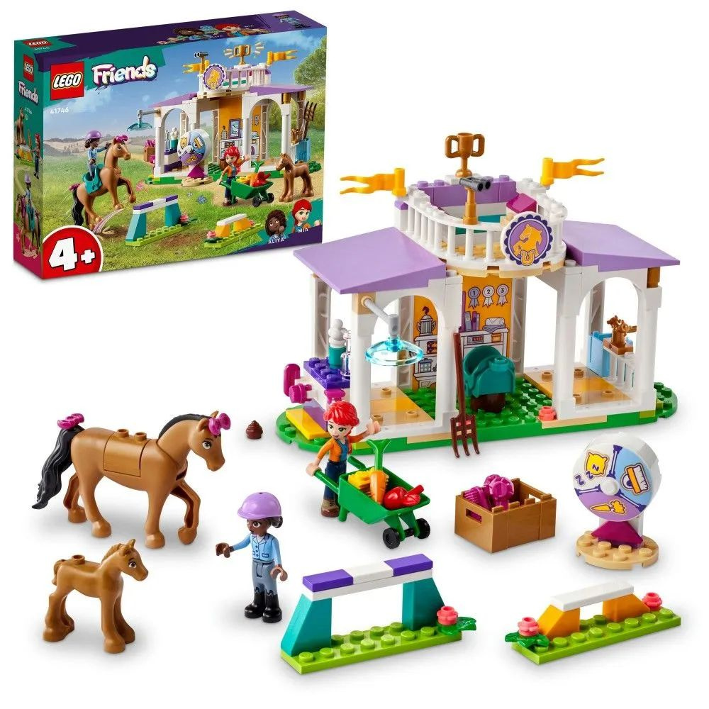 Конструктор LEGO Friends Обучение лошадей, 4+, 41746 - купить с доставкой  по выгодным ценам в интернет-магазине OZON (1265122100)