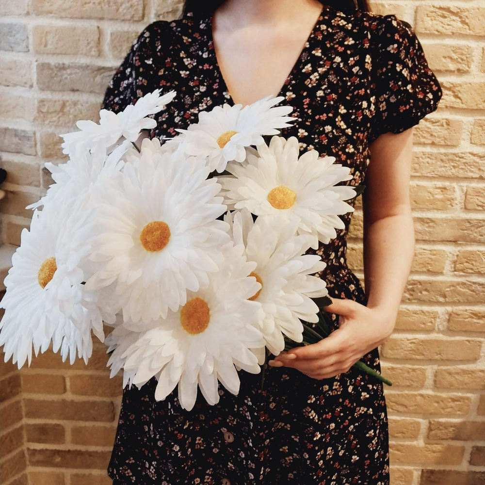 Купить Ромашка большой букет 18 голов 60 см по выгодной цене в интернет ...