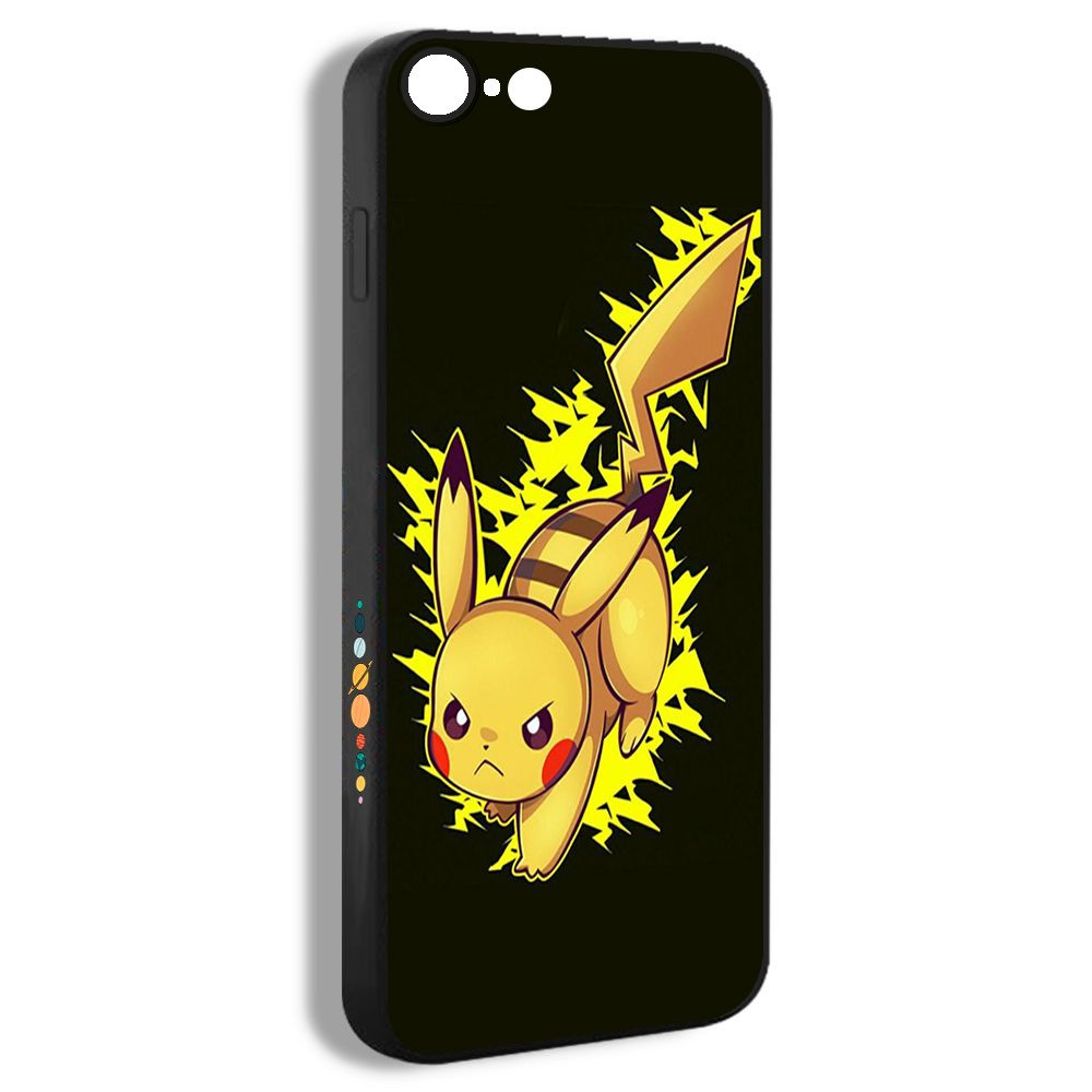 Силиконовый чехол на iPhone 6s pikachu pokemon покемон пикачу милый желтый  - купить с доставкой по выгодным ценам в интернет-магазине OZON (1274056065)