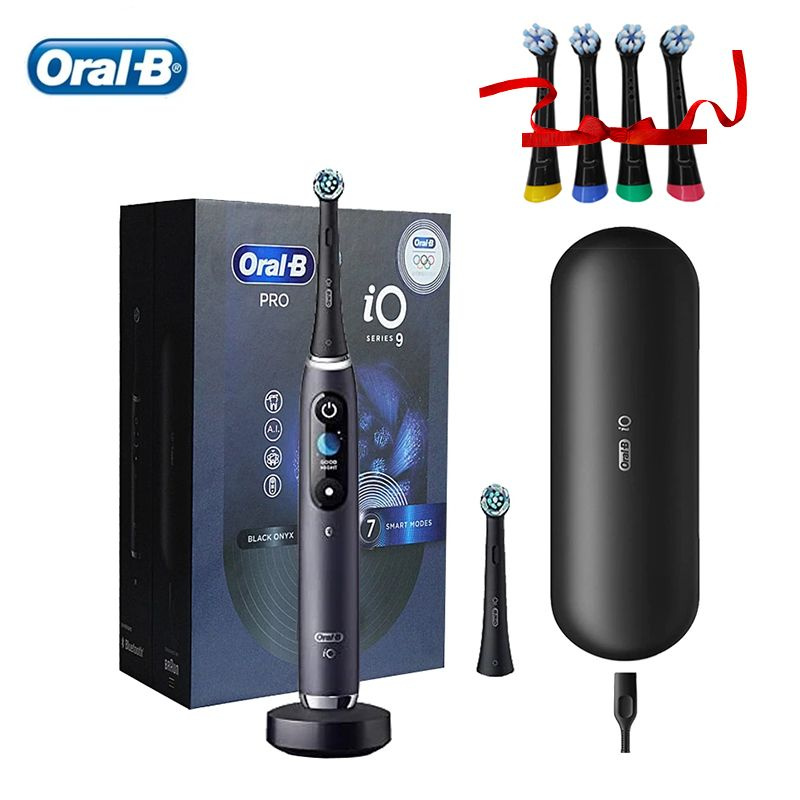 Oral-B Электрическая зубная щетка Oral B iO9, черный, черный матовый  #1