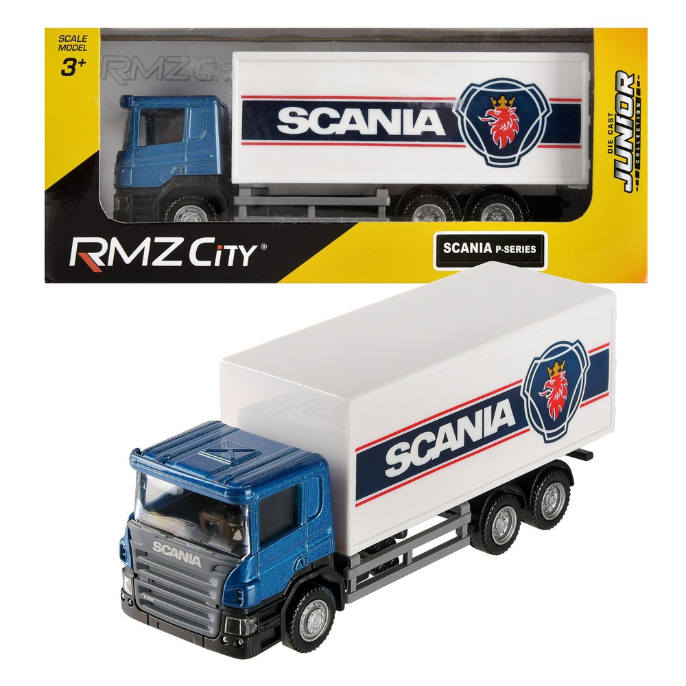 Машина металлическая RMZ City 1:64 SCANIA - Машина грузовой фургон, без  механизмов - купить с доставкой по выгодным ценам в интернет-магазине OZON  (951878673)