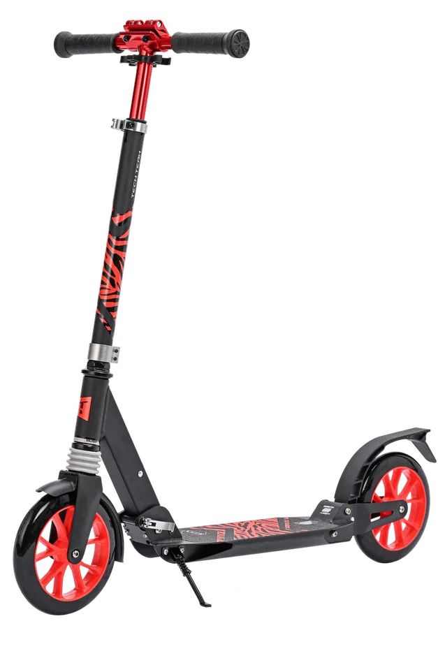 Самокат TechTeam City Scooter (2024) городской, складной, двухколесный, red  #1