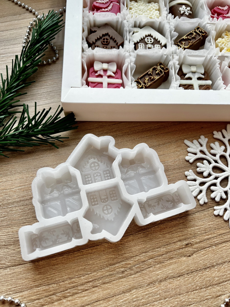 Силиконовый молд для шоколада для конфет "Новогодний" - купить с ...
