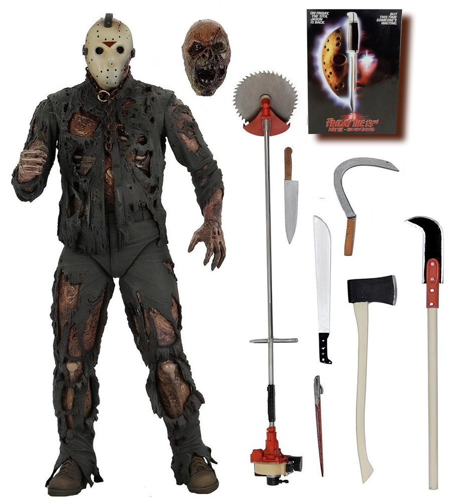 Фигурка Пятница 13-е Новая кровь, Джейсон Вурхиз / Friday The 13th part VII  the new blood, Jason Voorhees (16см) оригинал