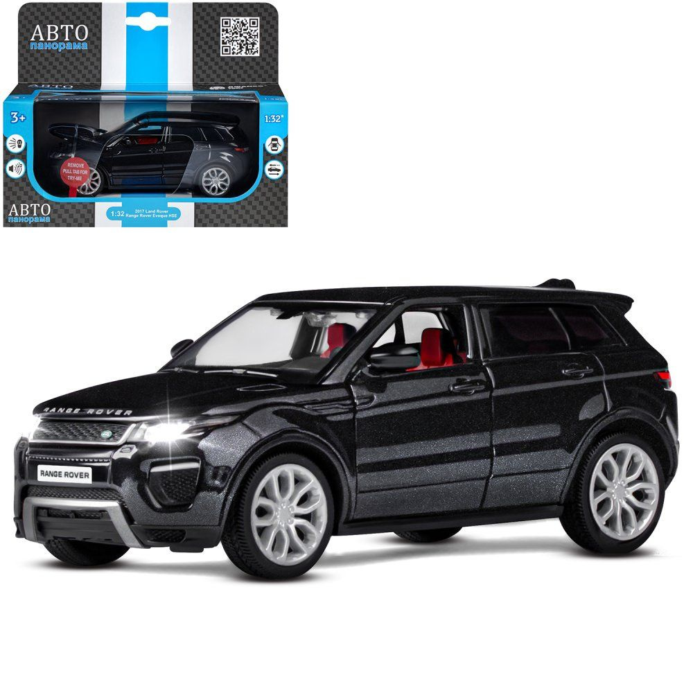 Модель 1:32 2017 Land Rover Range Rover Evoque HSE, черный 1251548JB Автопанорама  #1