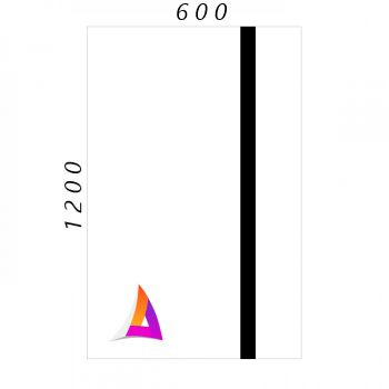 Пластик для лазерной гравировки SHENGWEI (Белый на чёрном) 1200мм_600мм 1,3мм  #1