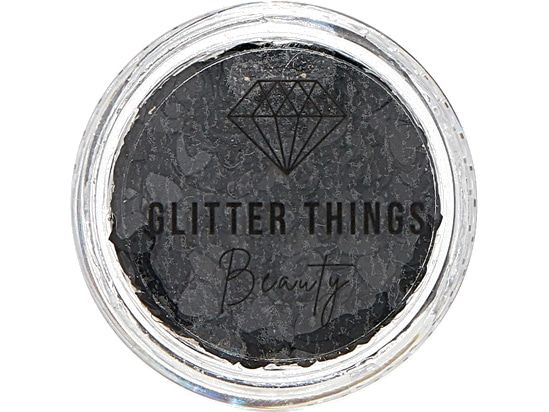 Гель-блестки для лица,тела, волос Glitter Things Beauty Black Hearts #1