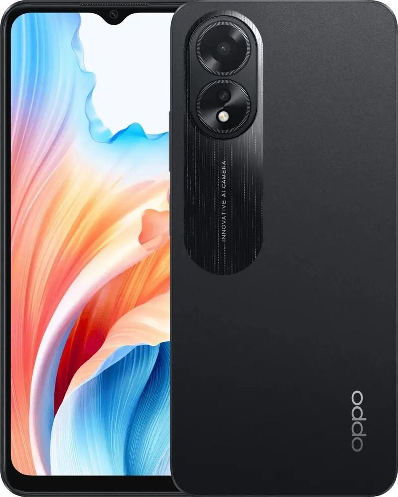 OPPO Смартфон A18 4/128 ГБ, черный