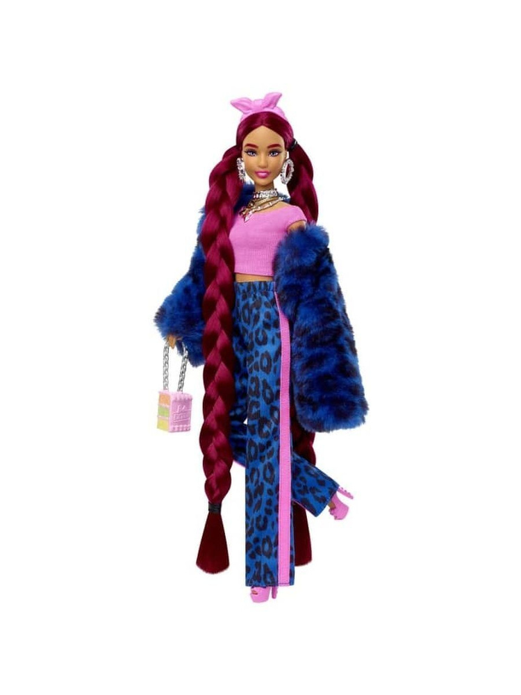 Кукла Barbie Экстра в синем спортивном костюме HHN09 - купить с ...