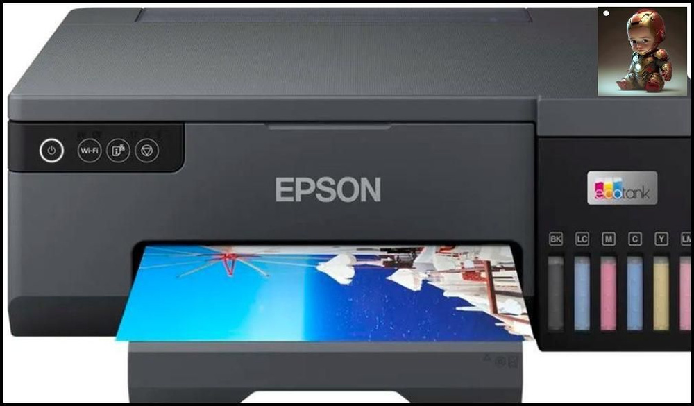 Epson Принтер струйный L8058 (C11CK37402), черный #1