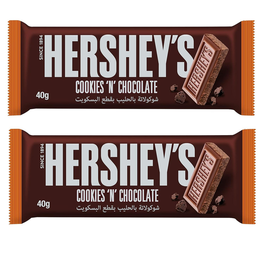 Шок. плитка Hershey's Cookies N Chocolate, 2 шт по 40г #1