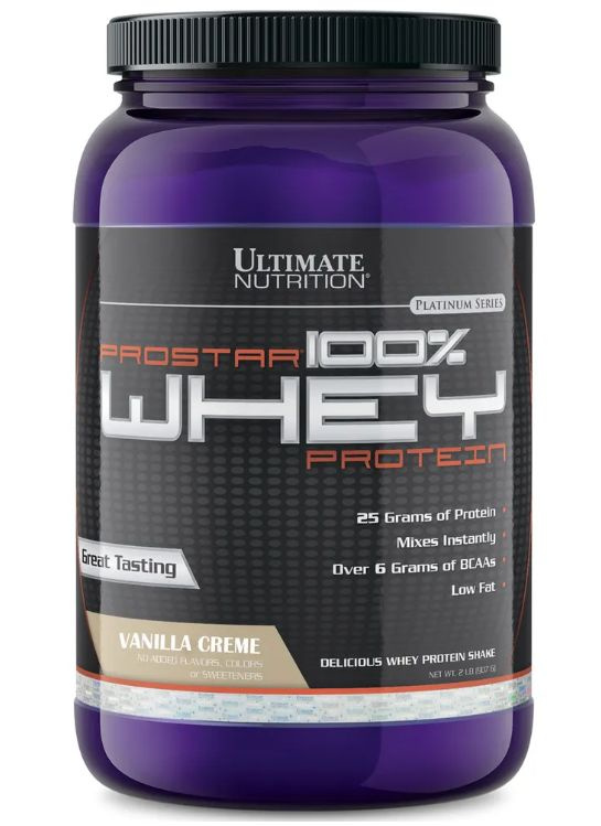 ProStar 100% Whey Protein Ultimate Nutrition (907 гр) Ванильный крем #1