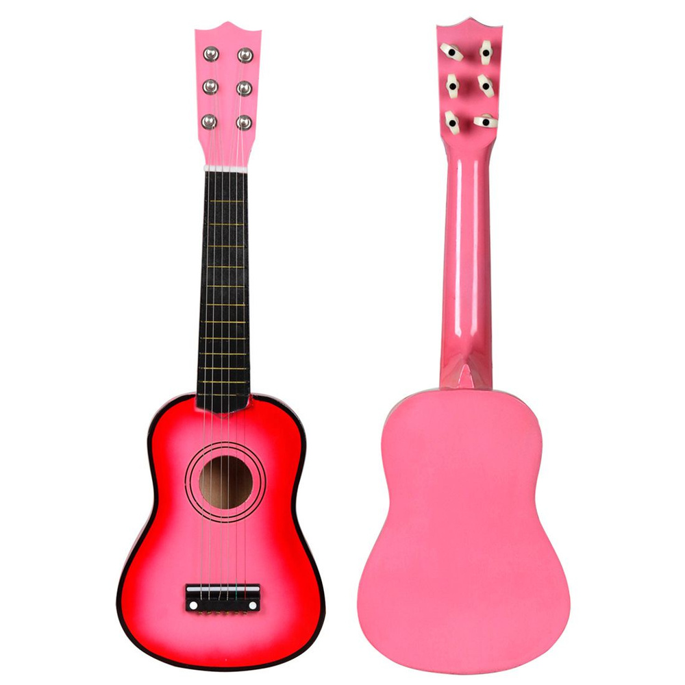 21-дюймовая гитара цвета липы для начинающих, детская шестиструнная ...