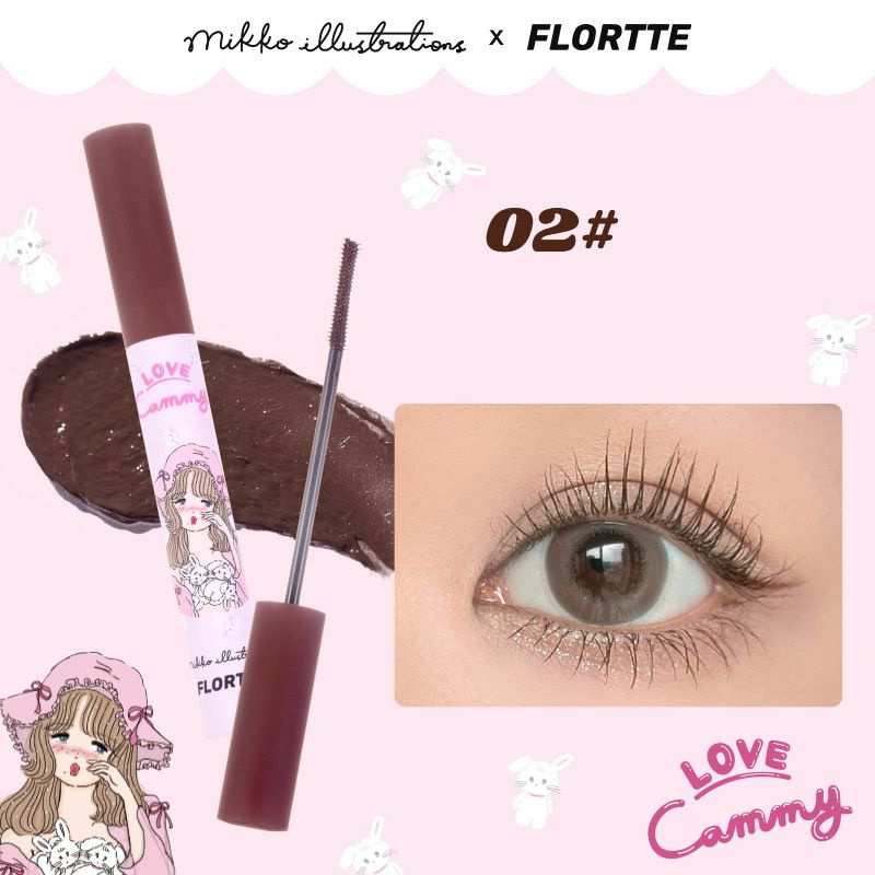 FLORTTE Lash Mascara Натуральная водостойкая утолщающая удлиняющая тушь для ресниц  #1