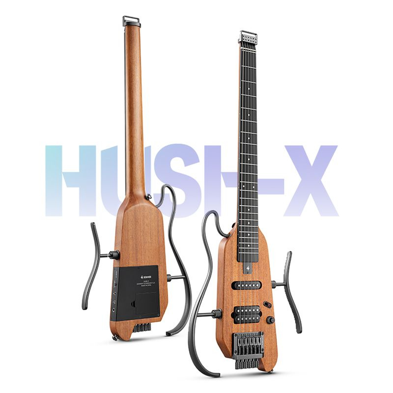 Электрогитара Donner HUSH-X / HUSH-X Pro Безголовая бесшумная