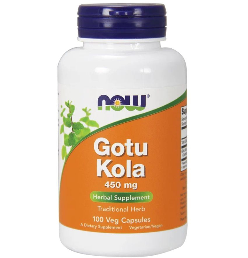 Gotu Kola 450 mg NOW (100 вег кап) #1