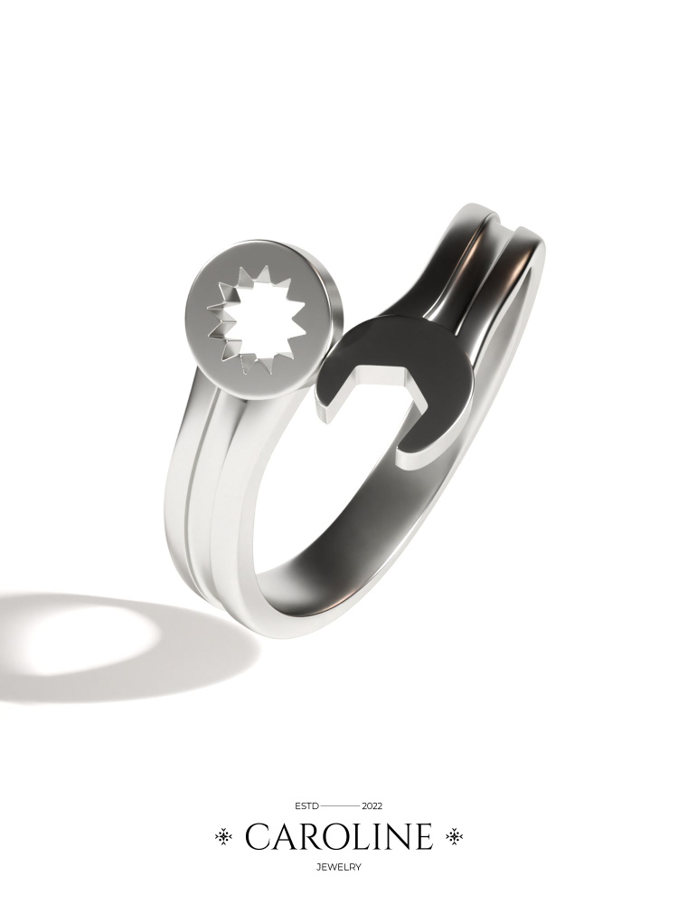 Комбинированное кольцо и рожковый гаечный ключ / 35 мм