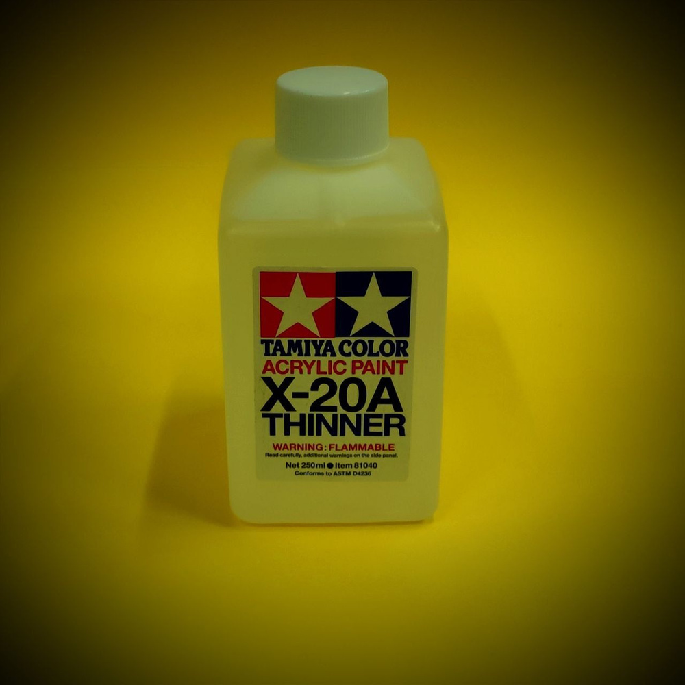 X-20A Растворитель для акриловых красок объем 250мл. ACRYLLIC PAINT  THINNER, 250 ML. TAMIYA, 81040