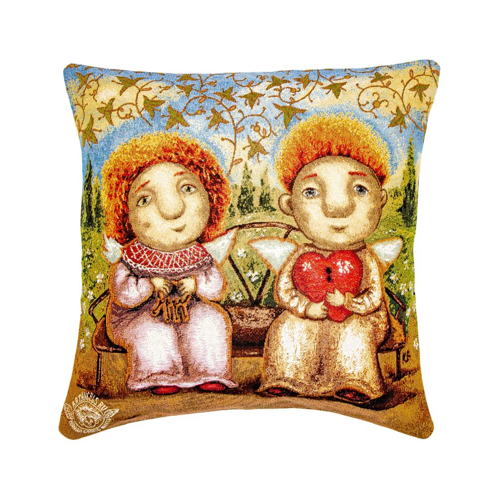 "Ключ к твоему сердцу" Подушка декоративная 45х45/ В. Кудряшова 45x45 ...