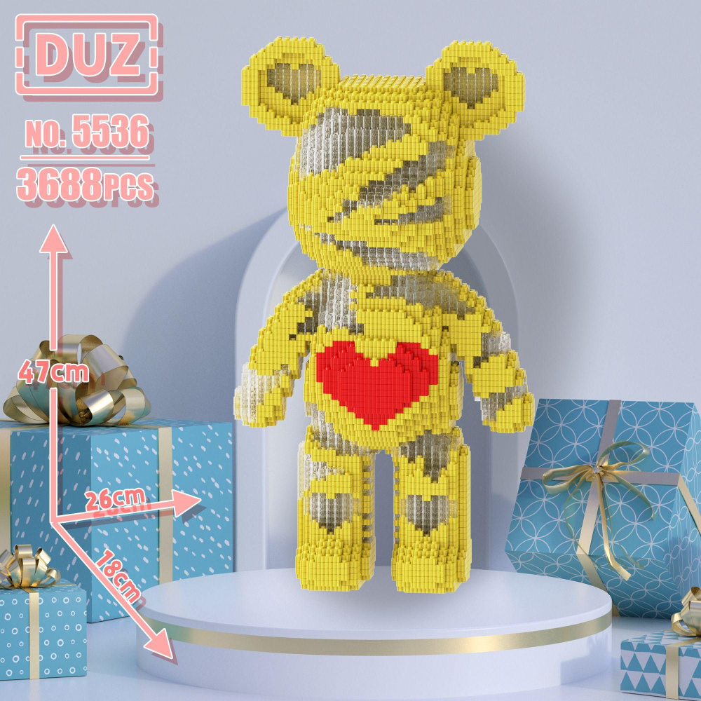 DUZ конструктор /3D KAWS игрушка-медведь, лего совместимый - купить с ...