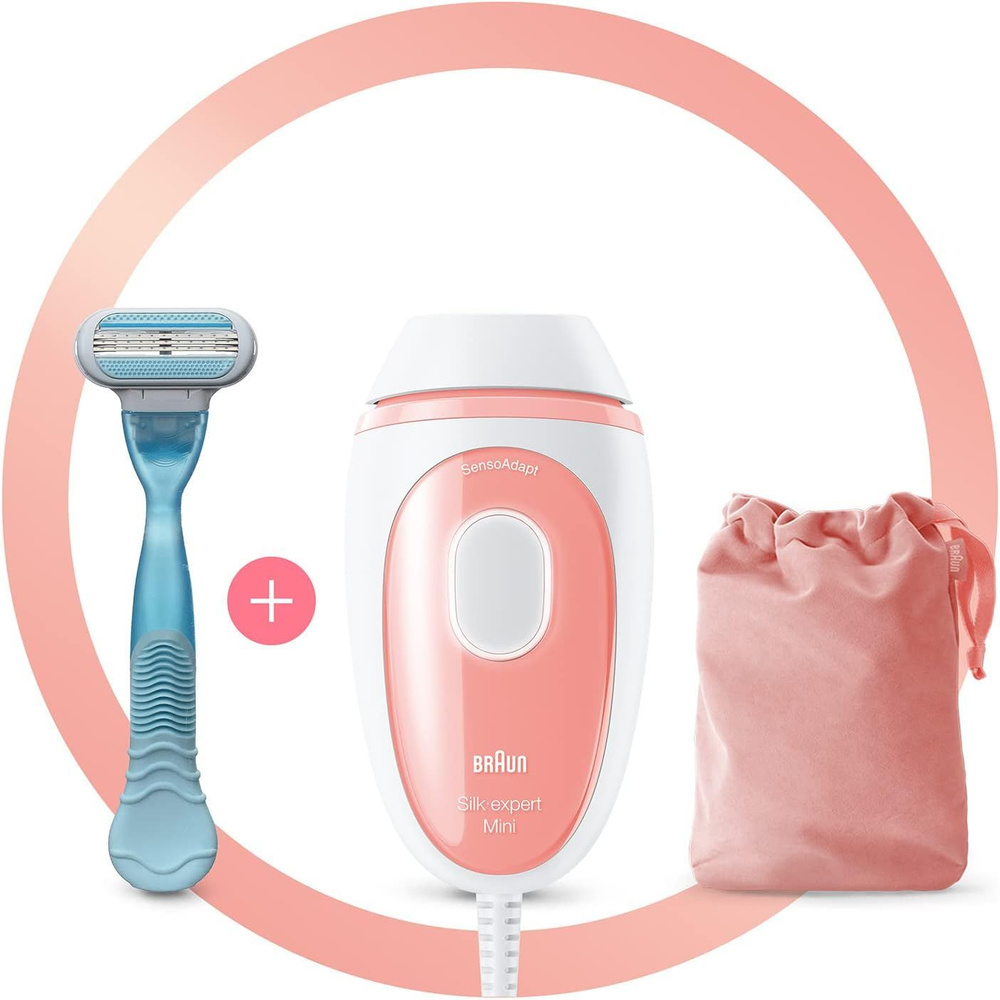 Фотоэпилятор Braun Silk Expert Mini PL1014, золотой, белый - купить с ...