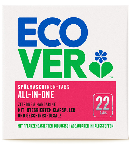 Ecover Экологические таблетки для посудомоечной машины 3-в-1 22 шт  #1