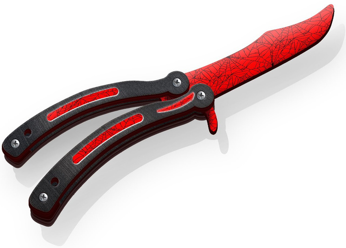 Нож Бабочка "Кровавая паутина" - купить с доставкой по выгодным ценам в ...