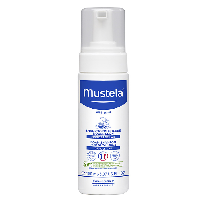 Mustela Шампунь-пенка от "молочных корочек" для новорожденных, 150 мл ...