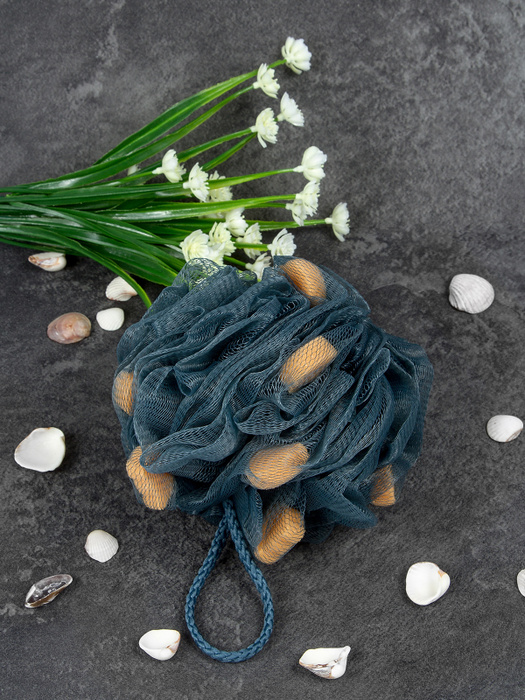 Мочалка массажная для тела, мочалка-шар, спонж, для душа, сауны и бани ...