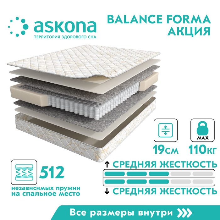 Матрас askona balance forma 120x200