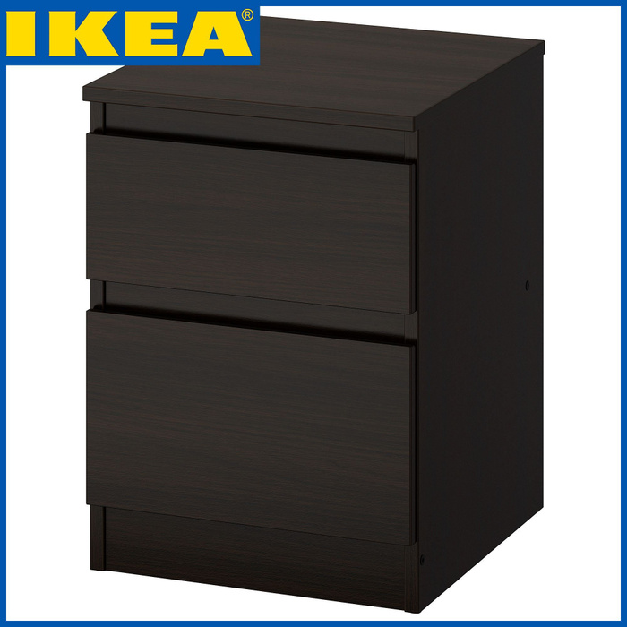 Тумба прикроватная IKEA Прикроватная тумба IKEA, 2 ящика, КУЛЛЕН ИКЕА ...