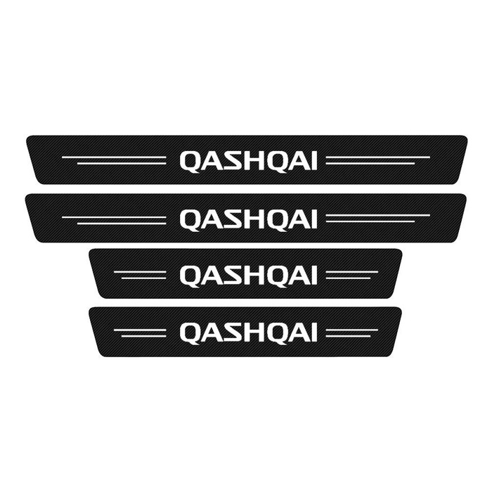 4 шт Пленка защитная на порог автомобиля, Наклейка карбоновая для авто ...