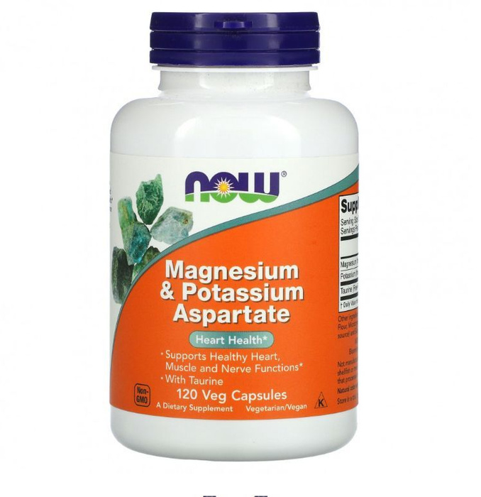 NOW Foods, Magnesium & Potassium Aspartate, Аспартат магния и калия