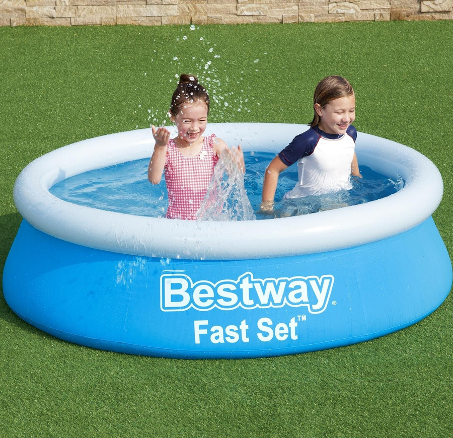 Бассейн надувной 183 51. Бассейн Bestway fast Set 57392. 57392 Bestway. Бассейн надувной fast Set 183 x 51 см 57392 4730494. Bestway fast Set 183х51.