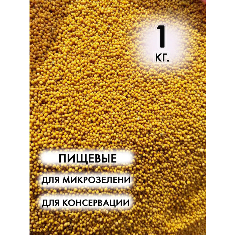 Семена горчицы целые пищевые 1 кг. Россия