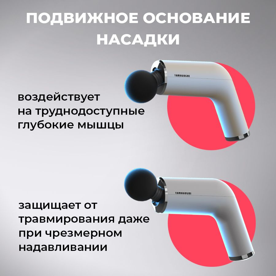 перкуссионный массажер для тела Yamaguchi Massage Gun PRO