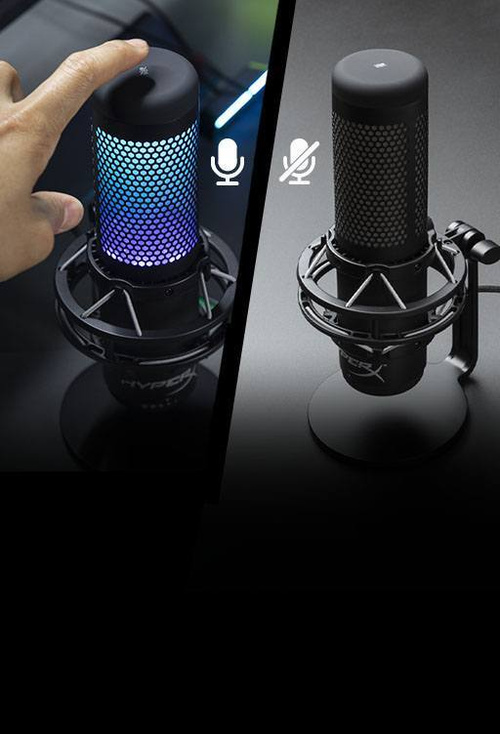 HyperX QuadCast S Микрофон (игровой (для стриминга)), черный