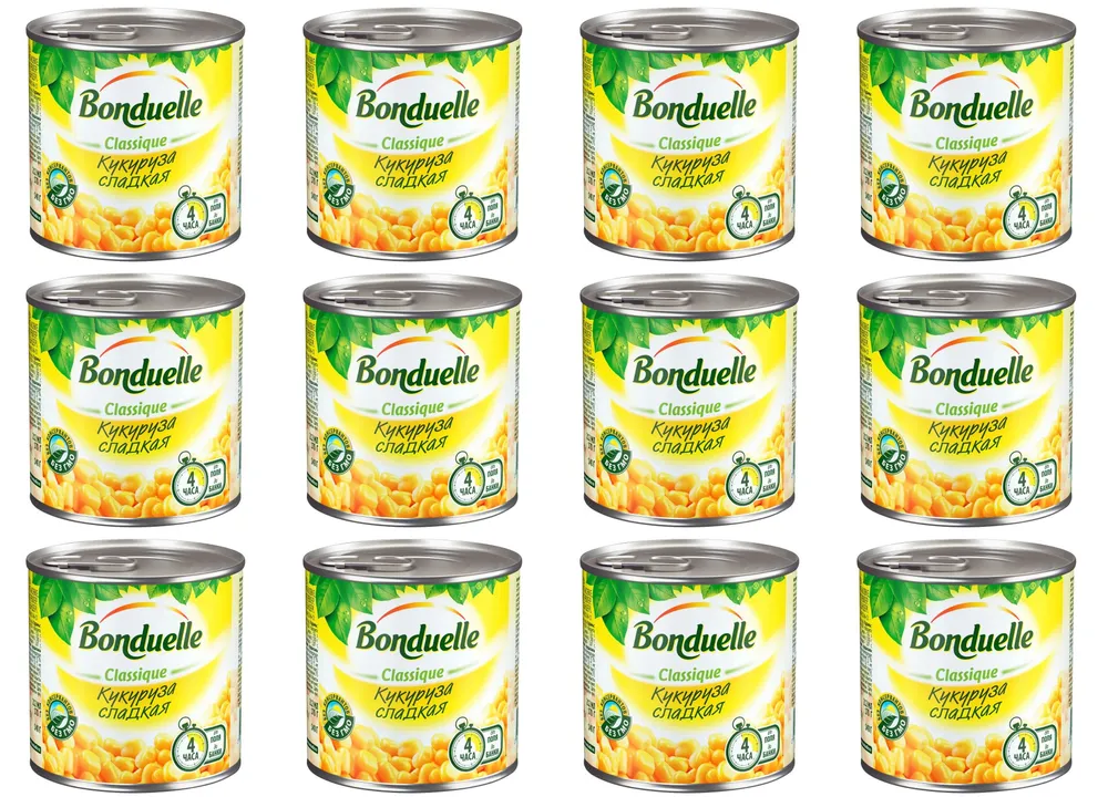 Bonduelle Кукуруза 212 мл, 12 шт, 212 мл, 12 шт