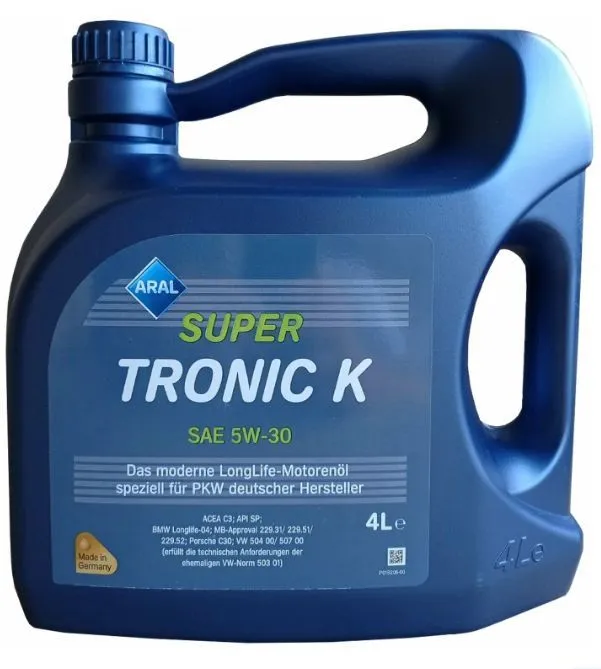 Масло моторное ARAL super tronic k 5W-30 Синтетическое 4 л #1