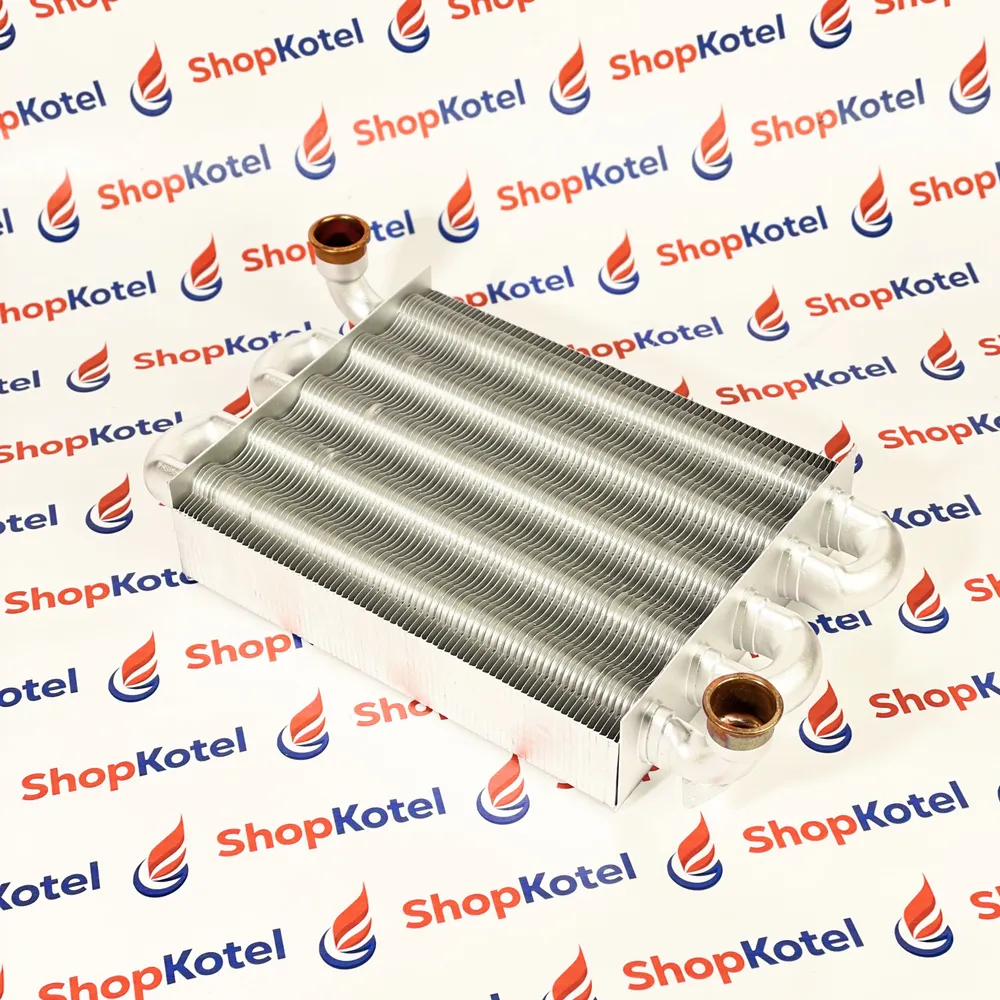 Теплообменник основной - первичный для Ariston, Immergas, Sime, Termet, Viessmann, Baxi225мм x 180мм (65106297; 1.035442; 200024030; 6174275 ), вариант, фото 4