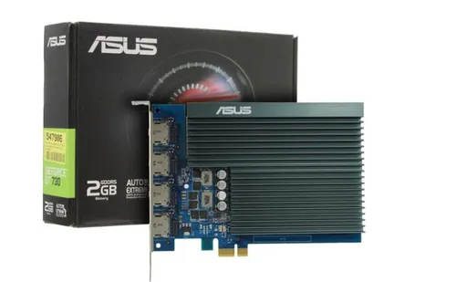 ASUS Видеокарта GeForce GT 730 2 ГБ (GT730-4H-SL-2GD5)