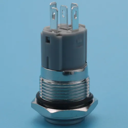 12 В 16 мм автомобильный светодиодный фонарь мгновенного звукового сигнала металлический переключате