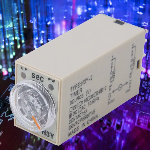 Таймер реле H3Y-2 8-пиновый с регулируемой задержкой 0-3 сек для автомобильных модификаций