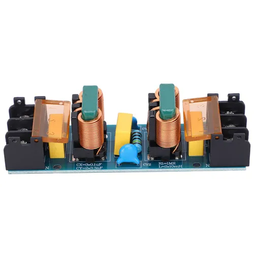 Фильтр помех EMI, 25A, модуль подавления шума, для аудиооборудования и точных приборов, защита от эл