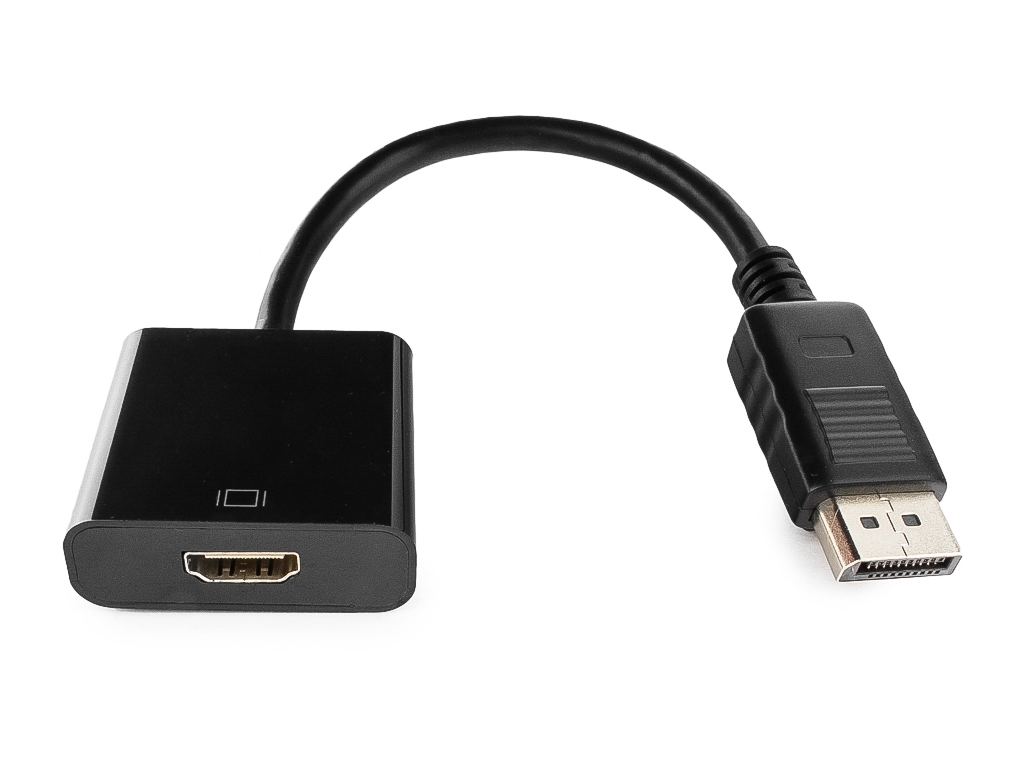 Адаптер-переходникDP/Displayport(M)-HDMI(F)черный,0.18м