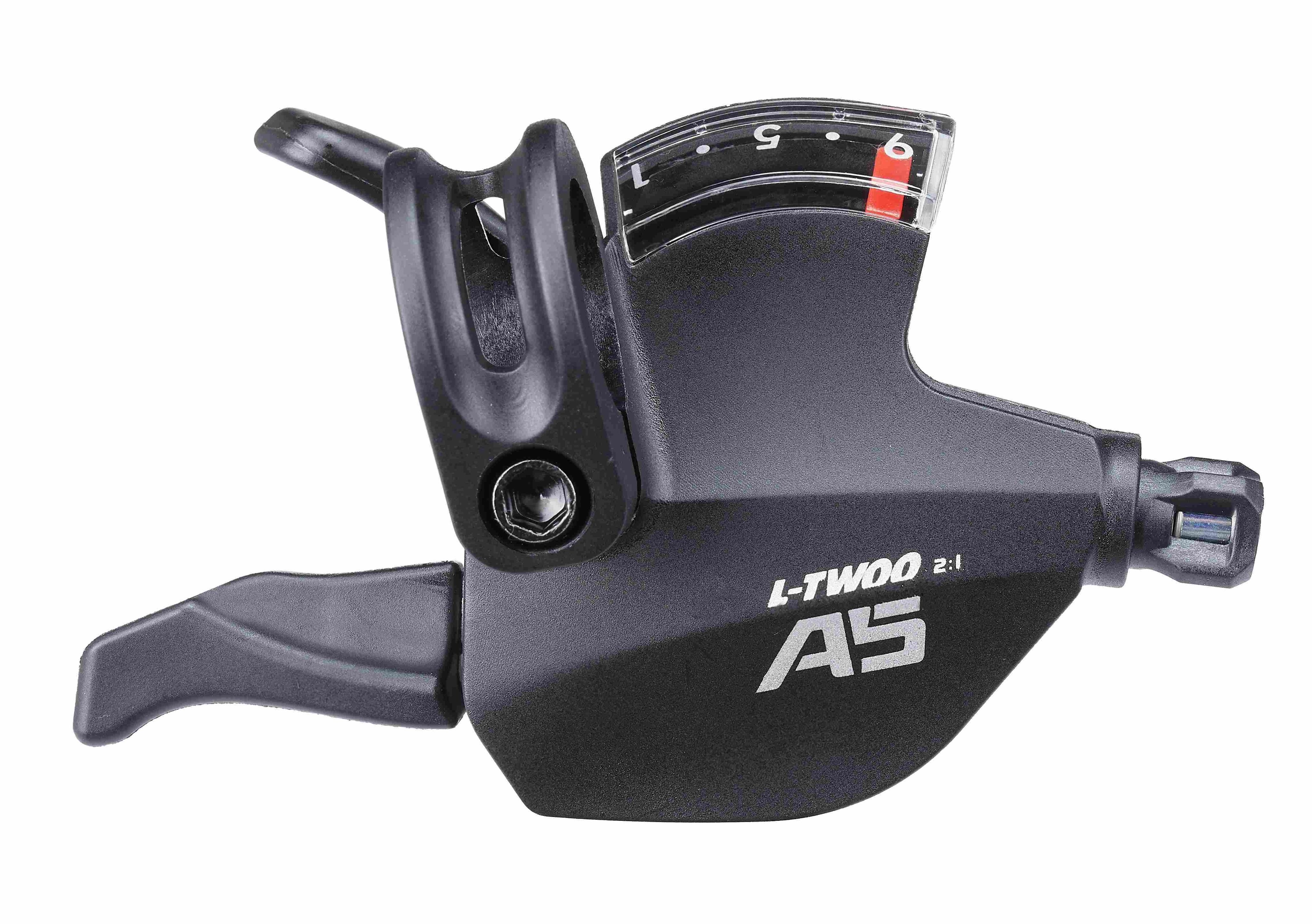 Шифтер правый L-TWOO A5 9ск., 2:1, Shimano совместим, Кабель со сверхнизким трением, Индикатор передачи Шифтер правый L-TWOO A5 9ск., 2:1, Shimano совместим, Кабель со сверхнизким трением, Индикатор передачи