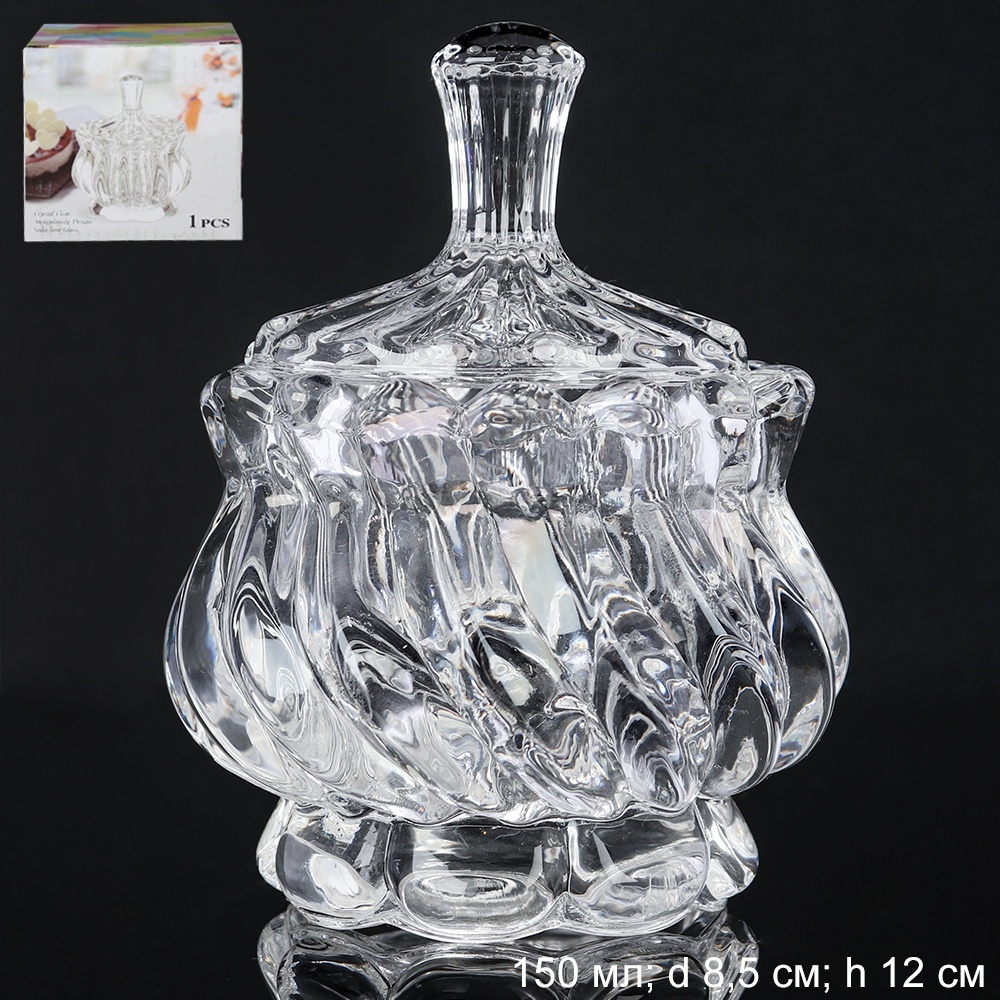 Сахарница 150 мл, 5204NL, стекло